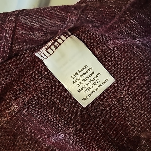 NWT Sonoma Maternity Maroon Sweater XL-Maternity - Picture 5 of 8